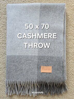 NWOT Cashmere Throw Serena & Lily